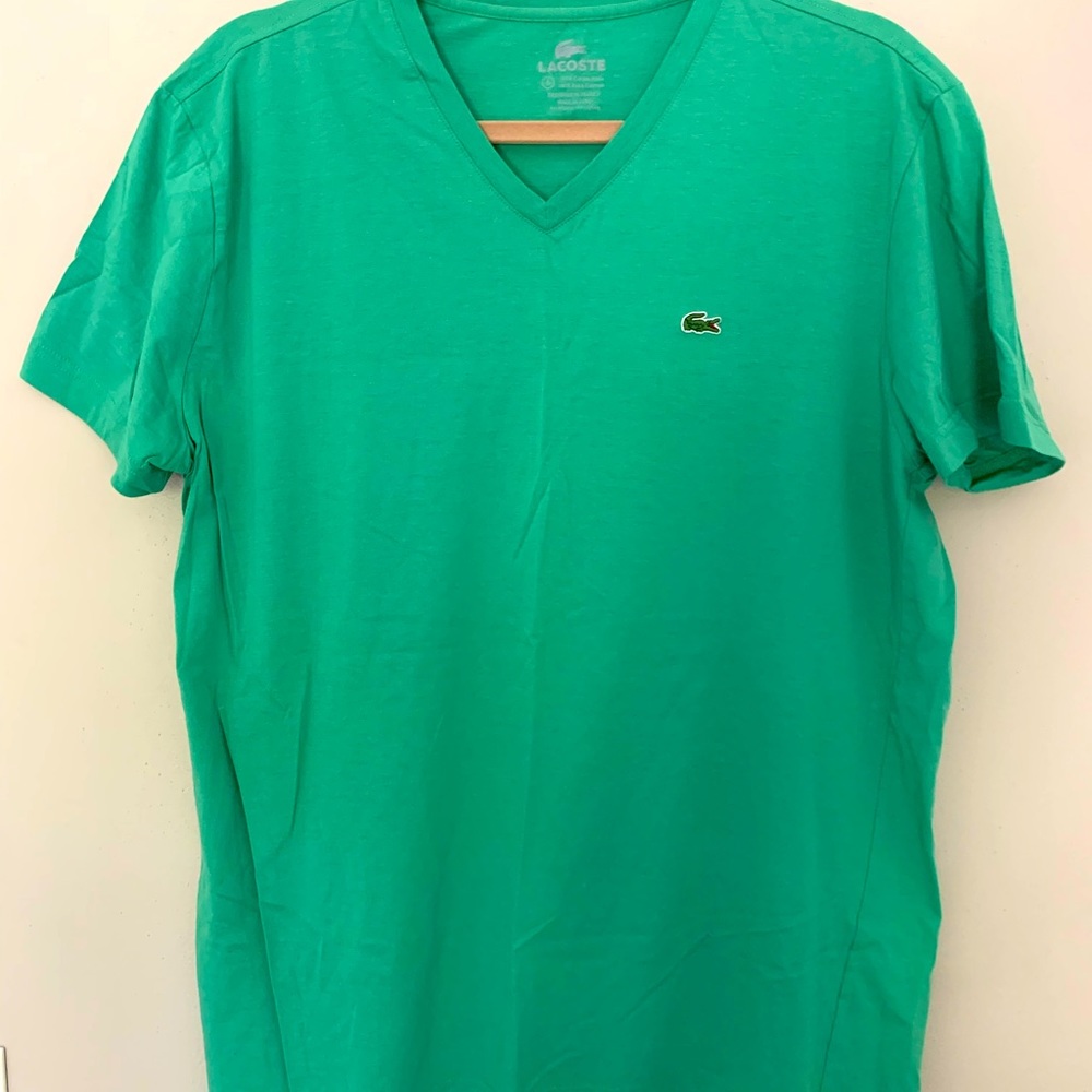 Lacoste Men's V-Neck Pima Cotton Jersey T-Shirt